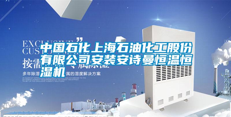中国石化上海石油化工股份有限公司安装小黄片在线免费恒温恒湿机